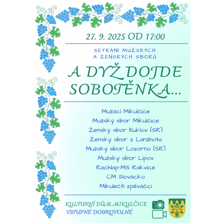 Menšia fotka pre článok A DYŽ DOJDE SOBOTĚNKA