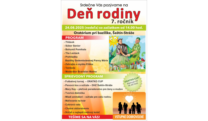 Fotka pre článok Deň rodiny Šaštín-Stráže