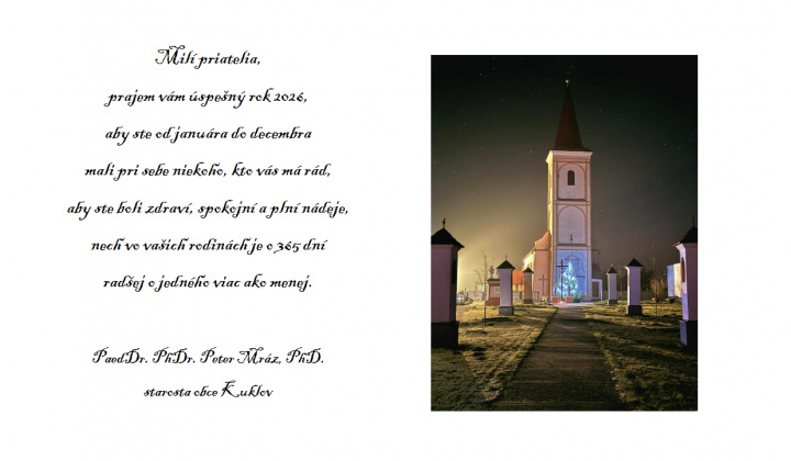 Aktuality / Novoročné želanie starostu obce - foto