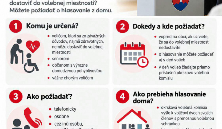 Aktuality / Hlasovanie do prenosnej volebnej schránky - foto