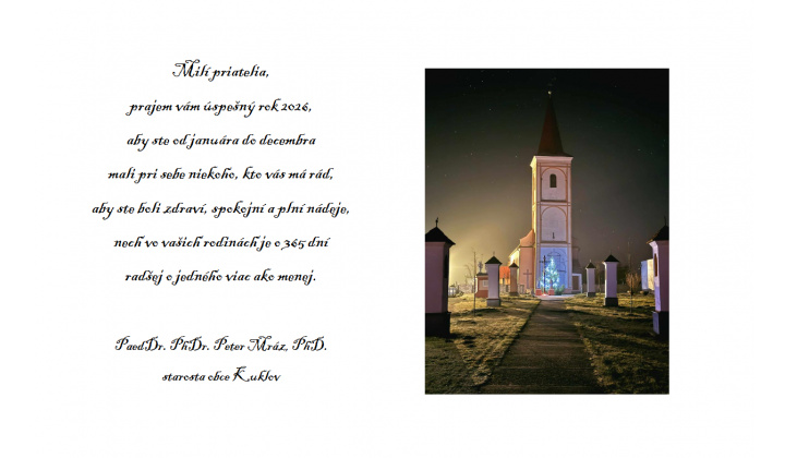 Fotka pre článok Novoročné želanie starostu obce