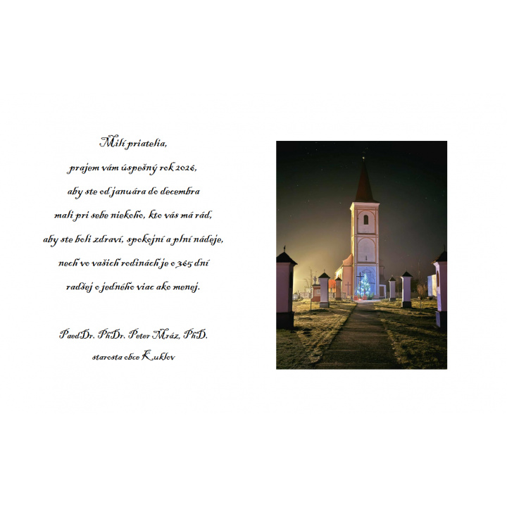 Menšia fotka pre článok Novoročné želanie starostu obce